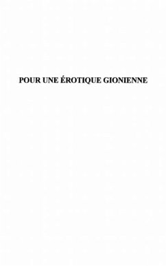 Cover Pour une erotique gionienne. la guepe et (eBook, PDF)