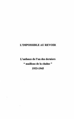 Cover L'IMPOSSIBLE AU REVOIR (eBook, PDF)
