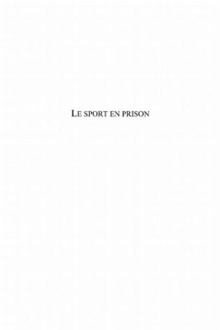 Cover Sport en prison le (eBook, PDF)