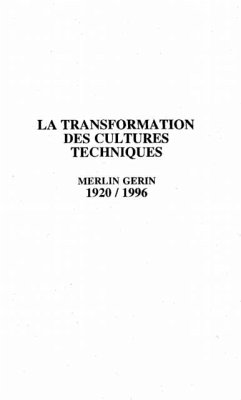 La transformation des cultures techniques (eBook, PDF)