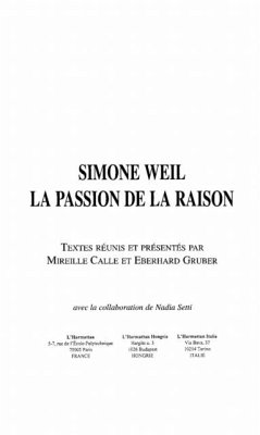 Simone weil la passion de laraison (eBook, PDF)