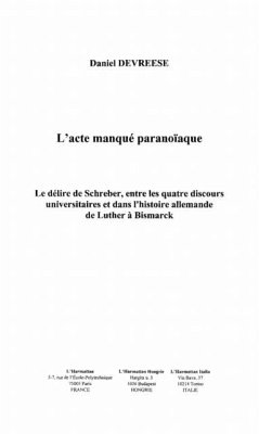 Acte manque paranoiaque l' (eBook, PDF) - Devreese Daniel