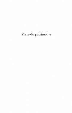 Cover Vivre du patrimoine - un nouveau modele de developpement ? (eBook, PDF)