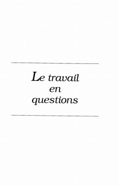 Le travail en question (eBook, PDF)