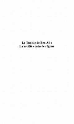 Cover Tunisie de ben ali la (eBook, PDF)