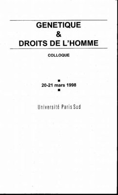 Cover GENETIQUE ET DROITS DE L'HOMME (eBook, PDF)