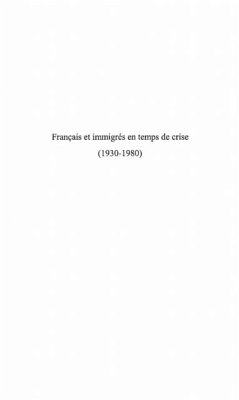 Francais et immigres en temps de crise (eBook, PDF)