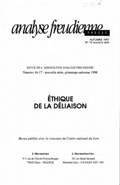 Ethique de la deliaison (n(deg)16-17) (eBook, PDF)