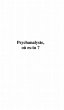 PSYCHANALYSTE OU ES-TU ? (eBook, PDF) - Bild 1