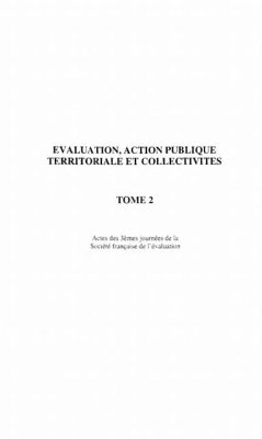 Cover EVALUATION, ACTION PUBLIQUE TERRITORIALE ET COLLECTIVE (eBook, PDF)
