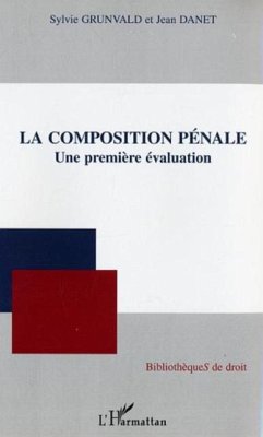 Cover Composition penale: une premiere evaluat (eBook, PDF)