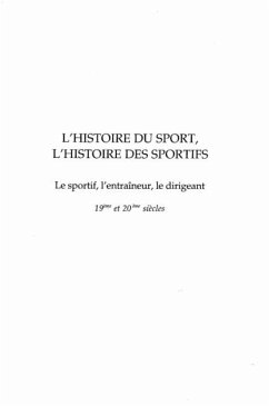Cover L'HISTOIRE DU SPORT L'HISTOIRE DES SPORTIFS (eBook, PDF)