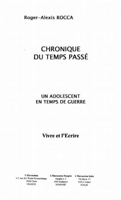 CHRONIQUE DU TEMPS PASSE (eBook, PDF)