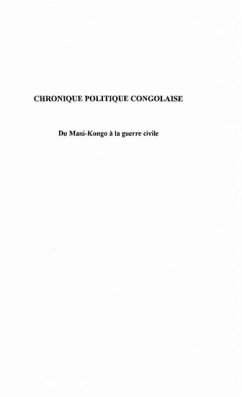 Chronique politique congolaise (eBook, PDF)