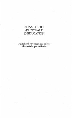 Cover Principale conseillere d'education (eBook, PDF)
