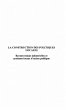 La Construction des Politiques Locales... - Bild 1