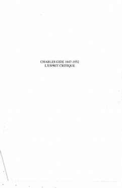 Charles Gide 1847-1932 (eBook, PDF)