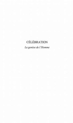 Cover Celebration: genese de l'homme (eBook, PDF)