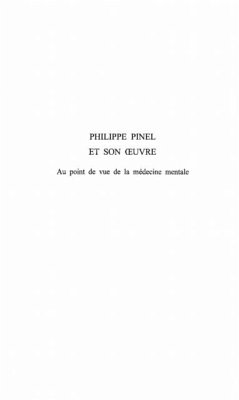 PHILIPPE PINEL ET SON ?'UVRE (eBook, PDF) - Semelaigne Rene