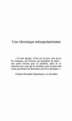 Une chronique mesopotamienne (1830-1976) (eBook, PDF) Une chronique mesopotamienne (1830-1976) (eBook, PDF)