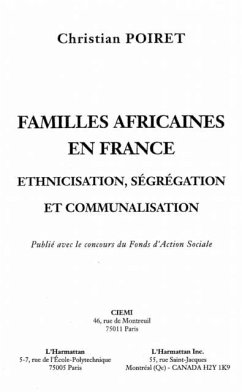 Familles africaines en France (eBook, PDF) - Poiret Christian