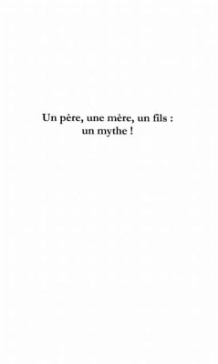 Cover Un pereune mere un fils: un mythe (eBook, PDF)