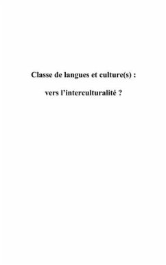 Cover Classe de langues et culture(s) : vers l'interculturalite (eBook, PDF)