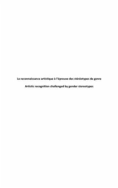 La reconnaissance artistique a l'epreuve des stereotypes de genre (eBook, PDF) - Buscatto Marie