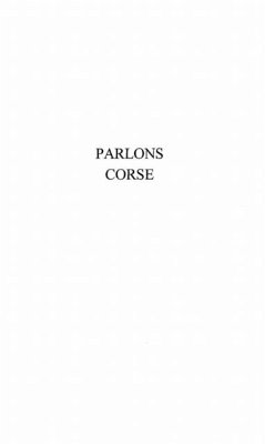 Cover PARLONS CORSE (eBook, PDF)