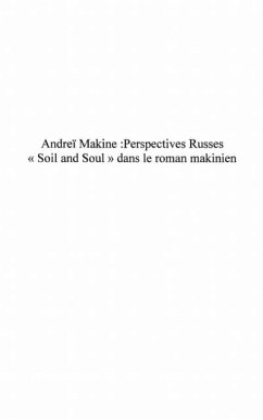 Cover Andrei makine perspectives russes (eBook, PDF)