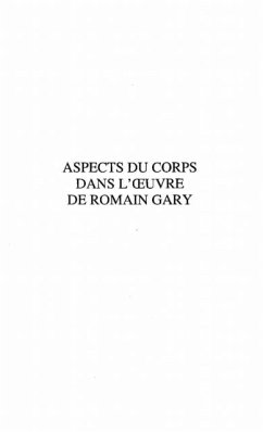Aspect du corps dans l'oeuvre de roman gary (eBook, PDF)