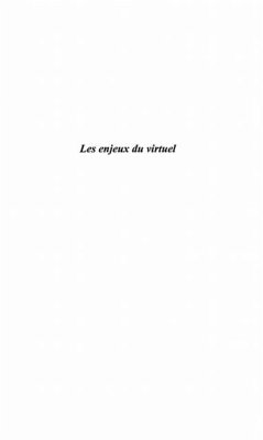 Cover LES ENJEUX DU VIRTUEL (eBook, PDF)