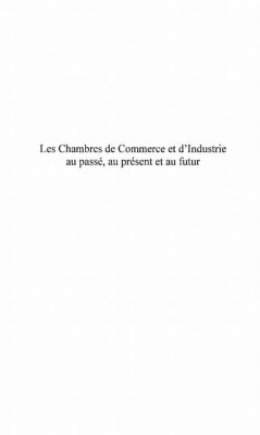 Chambres de commerce et d'industrie au (eBook, PDF)