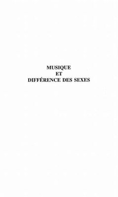 MUSIQUE ET DIFFERENCE DES SEXES (eBook, PDF)