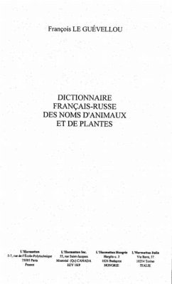 DICTIONNAIRE FRANCAIS-RUSSE DES NOMS D'ANIMAUX ET DE PLANTES (eBook, PDF)