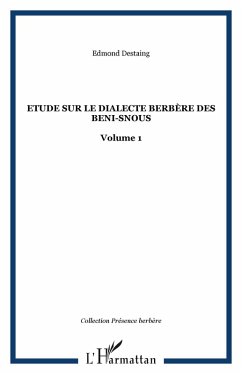 Cover Etude sur le dialecte berbere des Beni-Snous (eBook, ePUB)