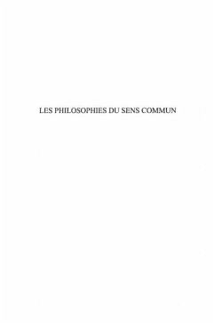 Cover Philosophies du sens commun (eBook, PDF)