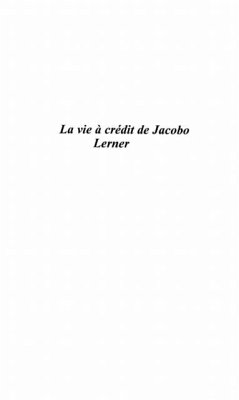Vie a credit de jacobo lerner traduit de l'espagnol (eBook, PDF)