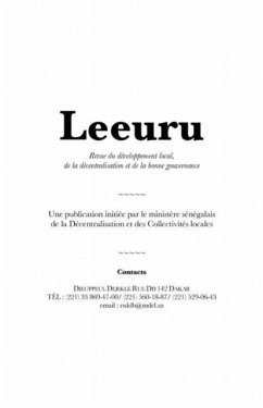 Cover Relance du developpement localau senega (eBook, PDF)