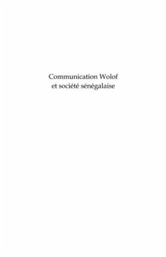 Communication wolof et societesenegalai (eBook, PDF)