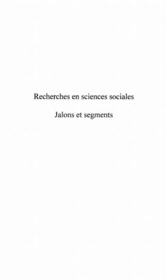 RECHERCHES EN SCIENCES SOCIALES (eBook, PDF)