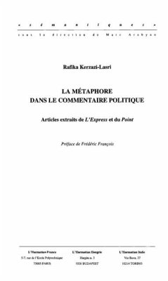 Cover Metaphore dans le commentairepolitique (eBook, PDF)