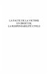 La faute de la victime en droit de la... - Bild 1