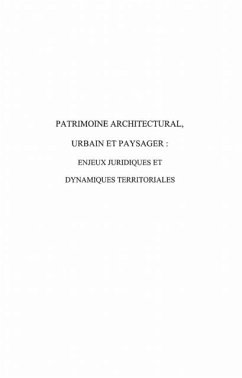 Patrimoine architectural urbain et paysa (eBook, PDF)