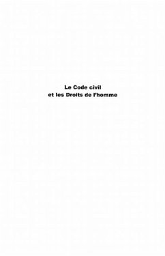 Cover Code civil et les droits de l'homme le (eBook, PDF)