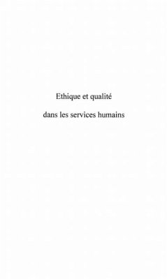 Cover ETHIQUE ET QUALITE dans les services humains (eBook, PDF)