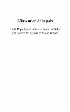 L'invention de la paix (eBook, PDF)