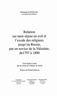 Relation sur mon sejour en exil et l'exo (eBook, PDF) Relation sur mon sejour en exil et l'exo (eBook, PDF)