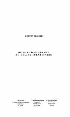 Cover Du particularisme au delire identitaire (eBook, PDF)
