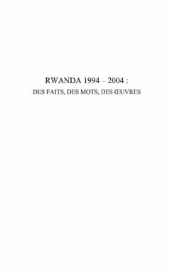 Cover Rwanda 1994-2004 (eBook, PDF)